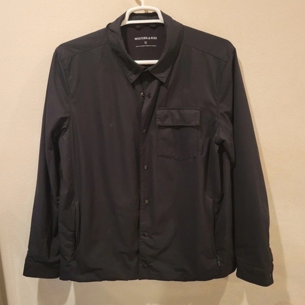Whistles Men's Dark Gray Shirt Jacket